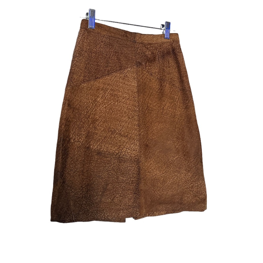 VTG 100% leather Skirt